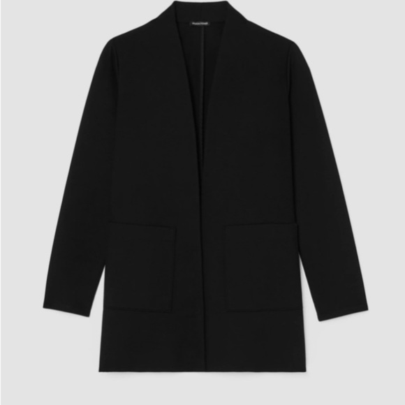 Eileen Fisher Ponte Knit Longline Tencel Blazer XS Washable Lagenlook Capsule - Picture 5 of 16